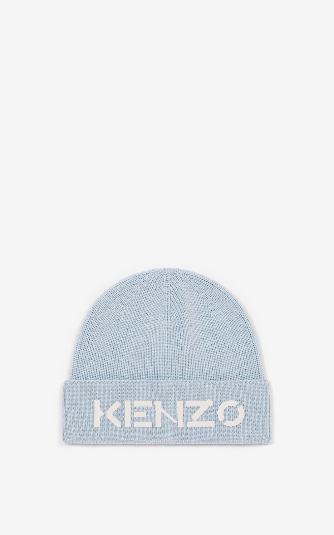 Gorro Kenzo Logo knit Feminino - Cinzentas | 168TWUAMH